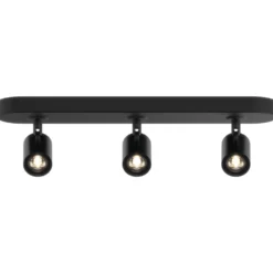 LED-Spot-Leuchte 3-flammig schwarz