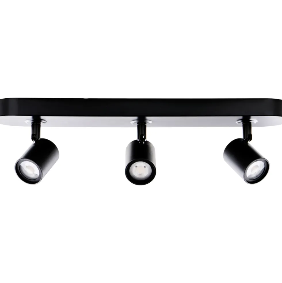 LED-Spot-Leuchte 3-flammig schwarz
