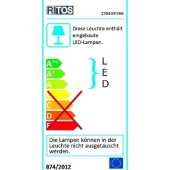 LED Strahler Eco auf Ständer 20 Watt in Schwarz
