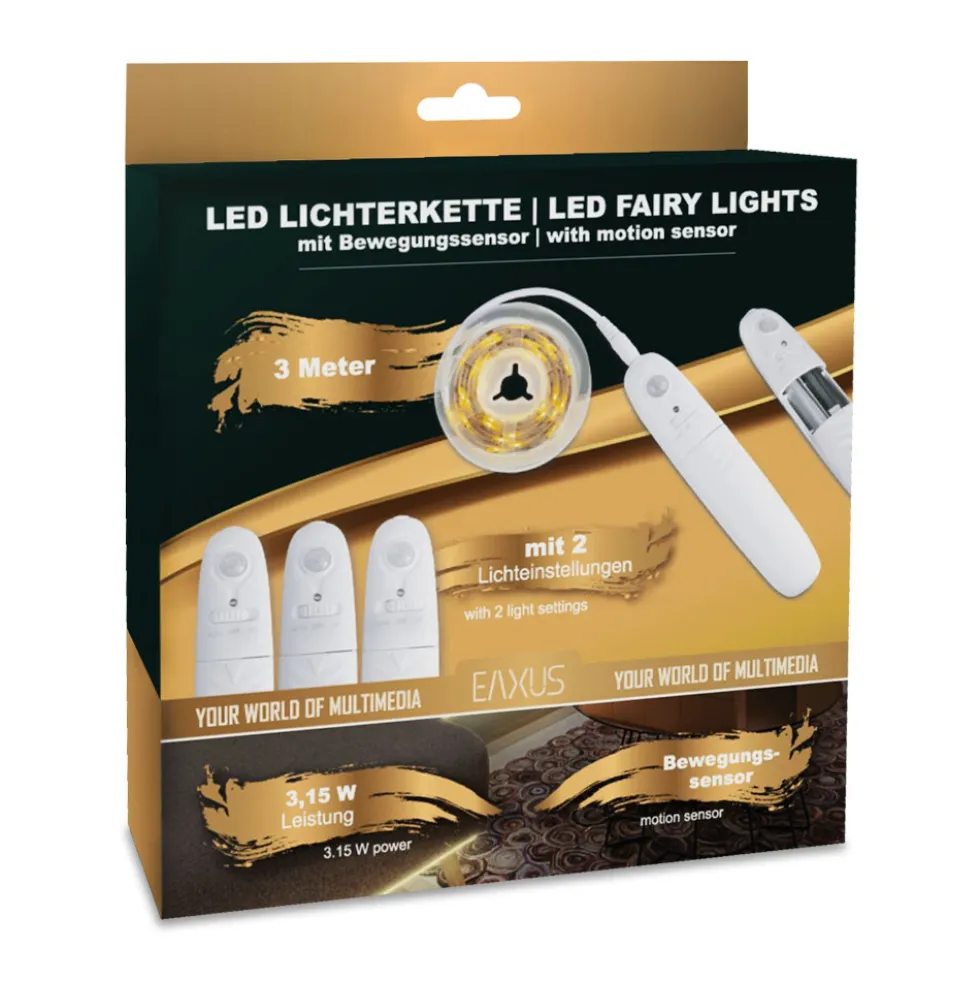 LED-Streifen 3m mit innovativem Bewegungssensor