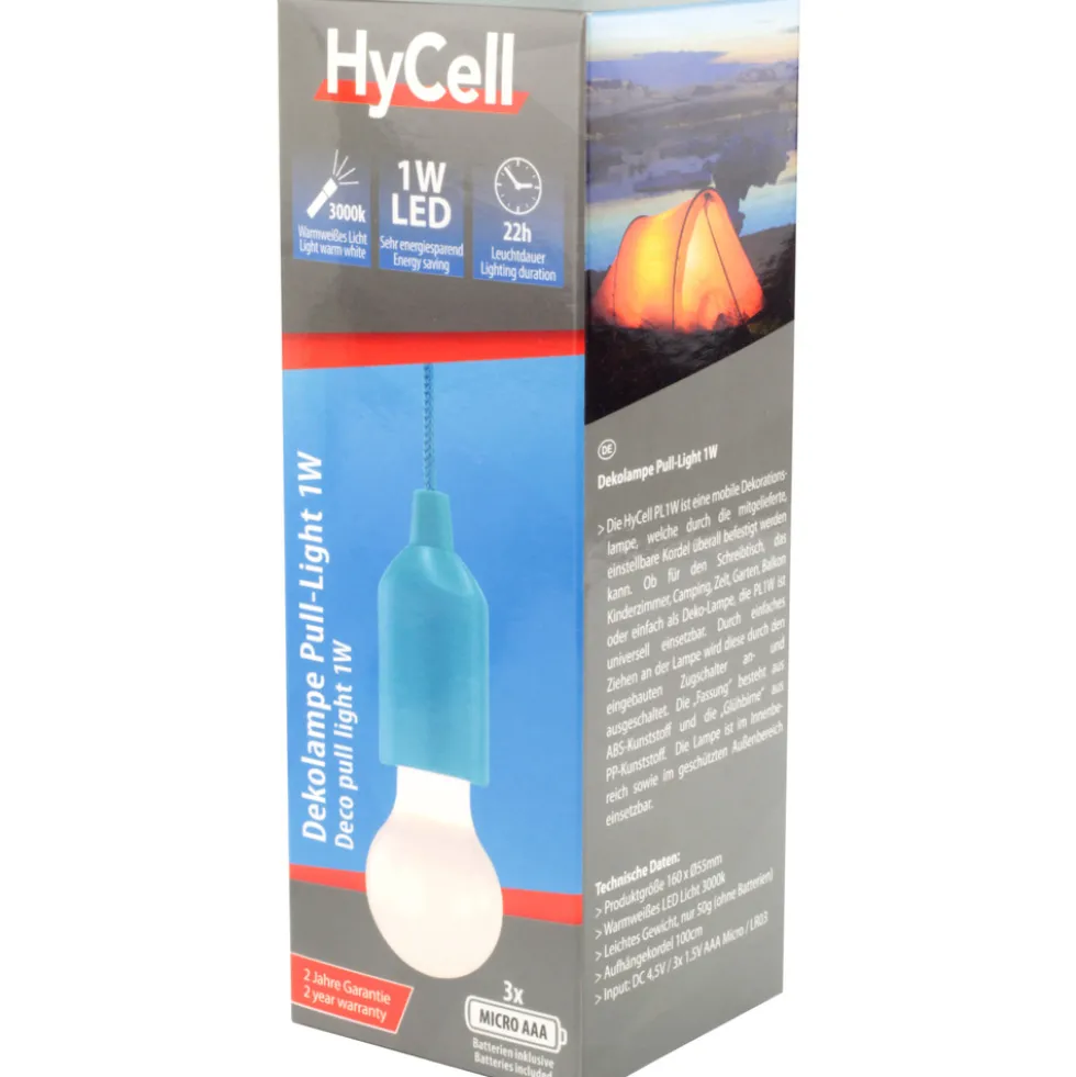 LED-Taschenlampe "Pull-Light PL1W", blau