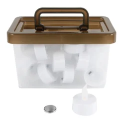 LED-Teelichter-Set 24 Stück mit Batterien und Tragebox