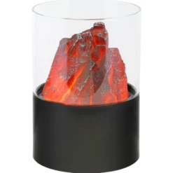 LED Tischfeuer Lava 15 x 21 cm