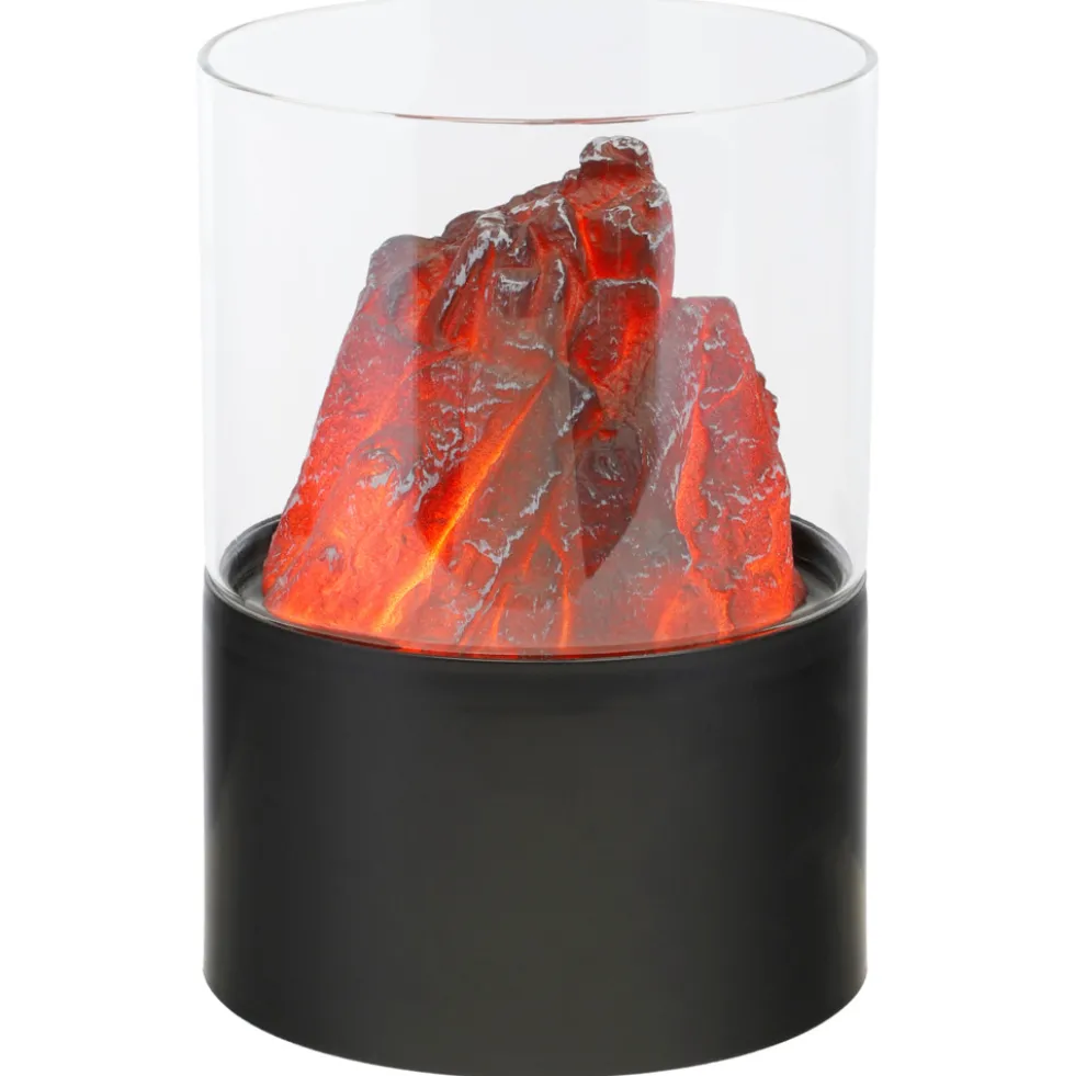 LED Tischfeuer Lava 15 x 21 cm