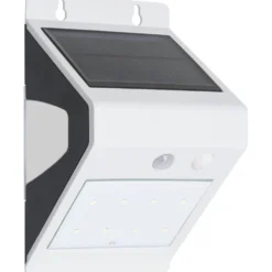LED-Wandleuchte 3 Watt solarbetrieben weiß mit PIR-Sensor