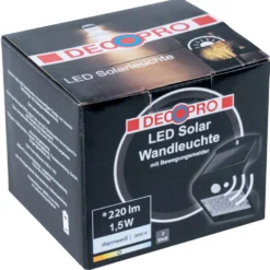 LED-Wandleuchte 1,5 W solarbetrieben warmweiß