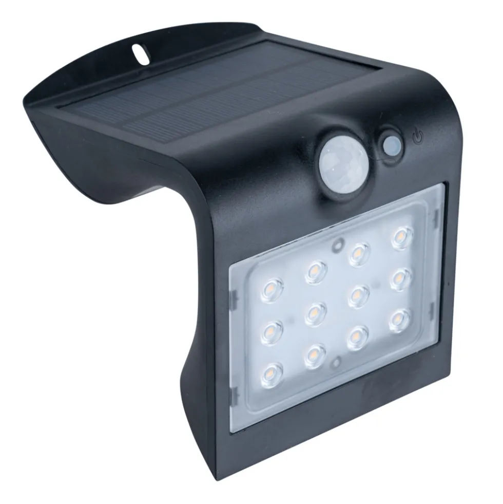 LED-Wandleuchte 1,5 W solarbetrieben warmweiß