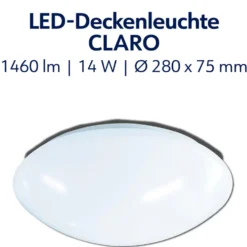 LED-Wand- und Deckenleuchte 28cm, 1460 Lumen, neutralweiß