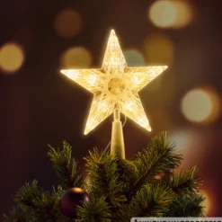 LED-Weihnachtsbaumspitze Stern 10 LEDs