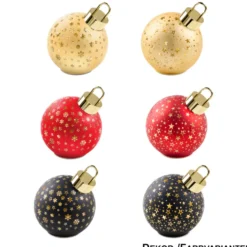 LED-Weihnachtskugel Ø 15 cm, 6-fach sortiert