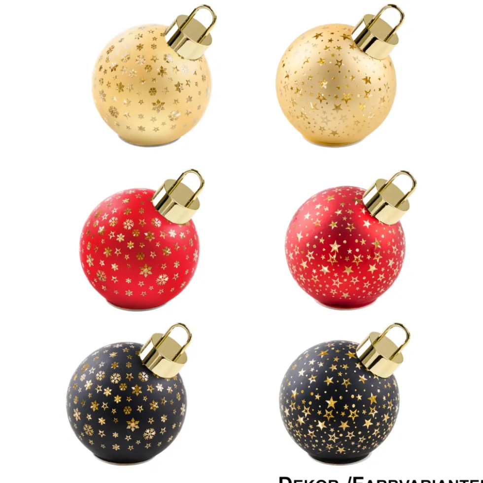 LED-Weihnachtskugel Ø 15 cm, 6-fach sortiert