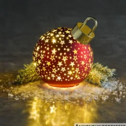 LED-Weihnachtskugel Ø 15 cm, 6-fach sortiert