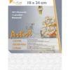 Leinwand 18 x 24 cm aus 100% Baumwolle 3-fach grundiert