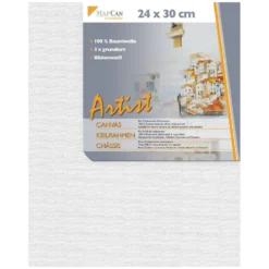 Leinwand 24 x 30 cm aus 100% Baumwolle 3-fach grundiert