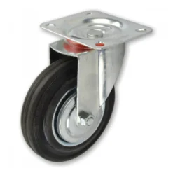 Lenkrolle Ø200mm Tragkraft 150kg Vollgummi Transportrolle Laufrolle