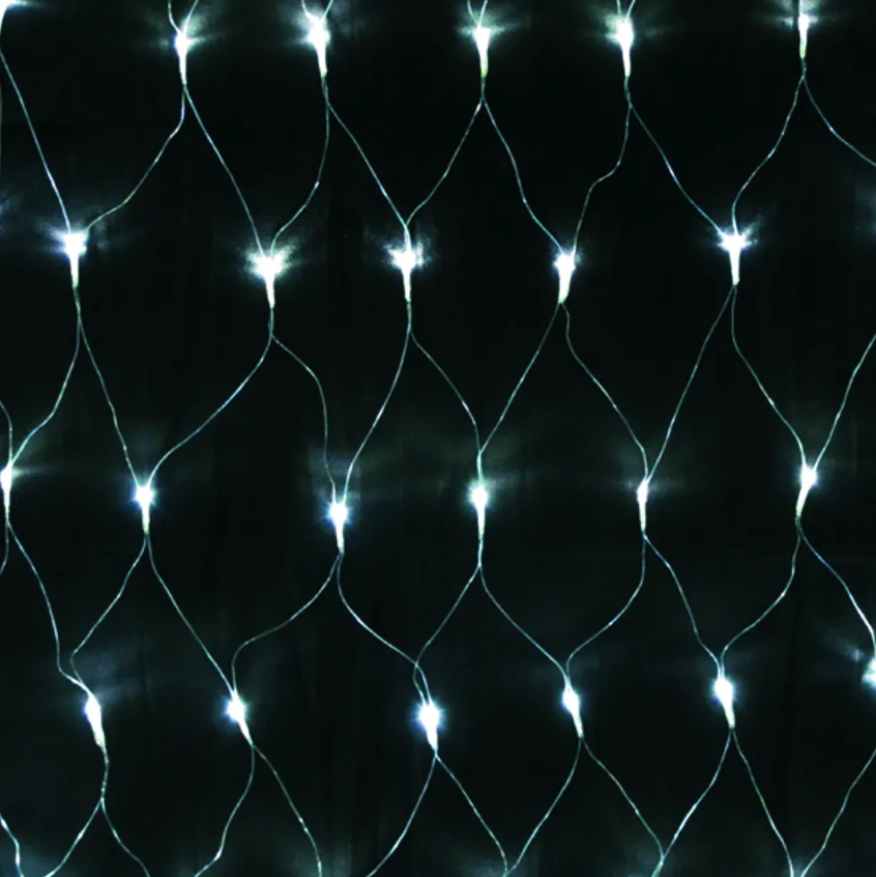Lichternetz 3x3 m 240 LED kaltweiß innen und außen