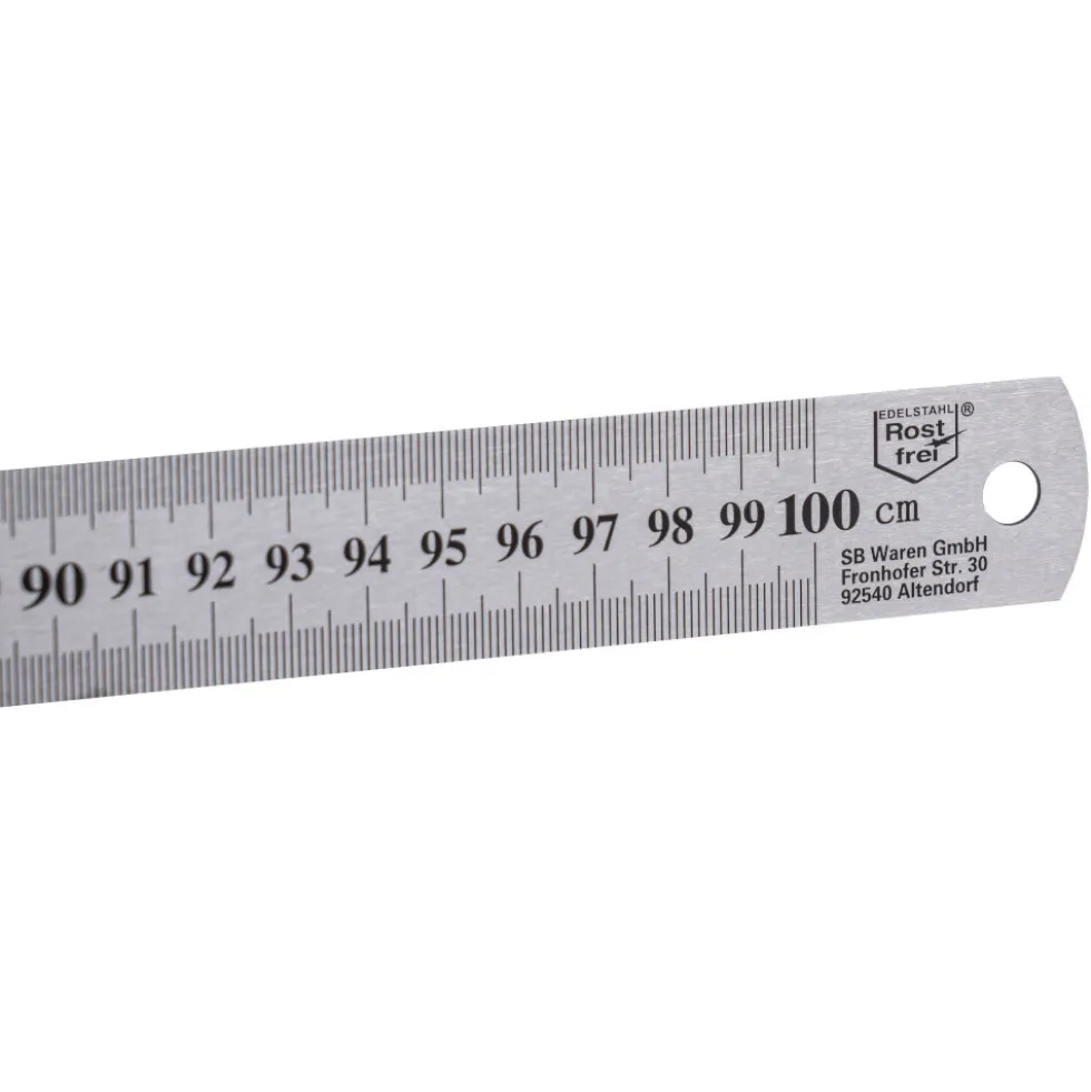 Lineal 100 cm aus rostfreiem Edelstahl