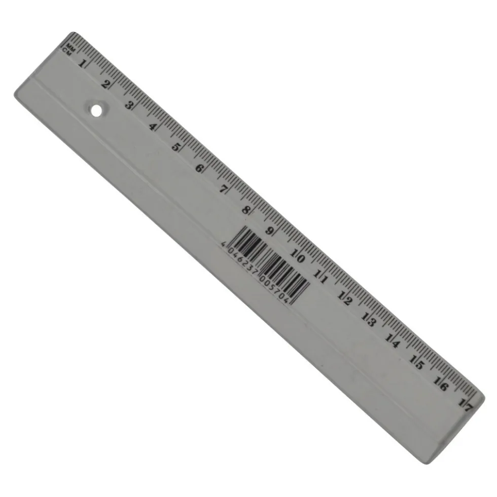Lineal 17 cm, farblich sortiert