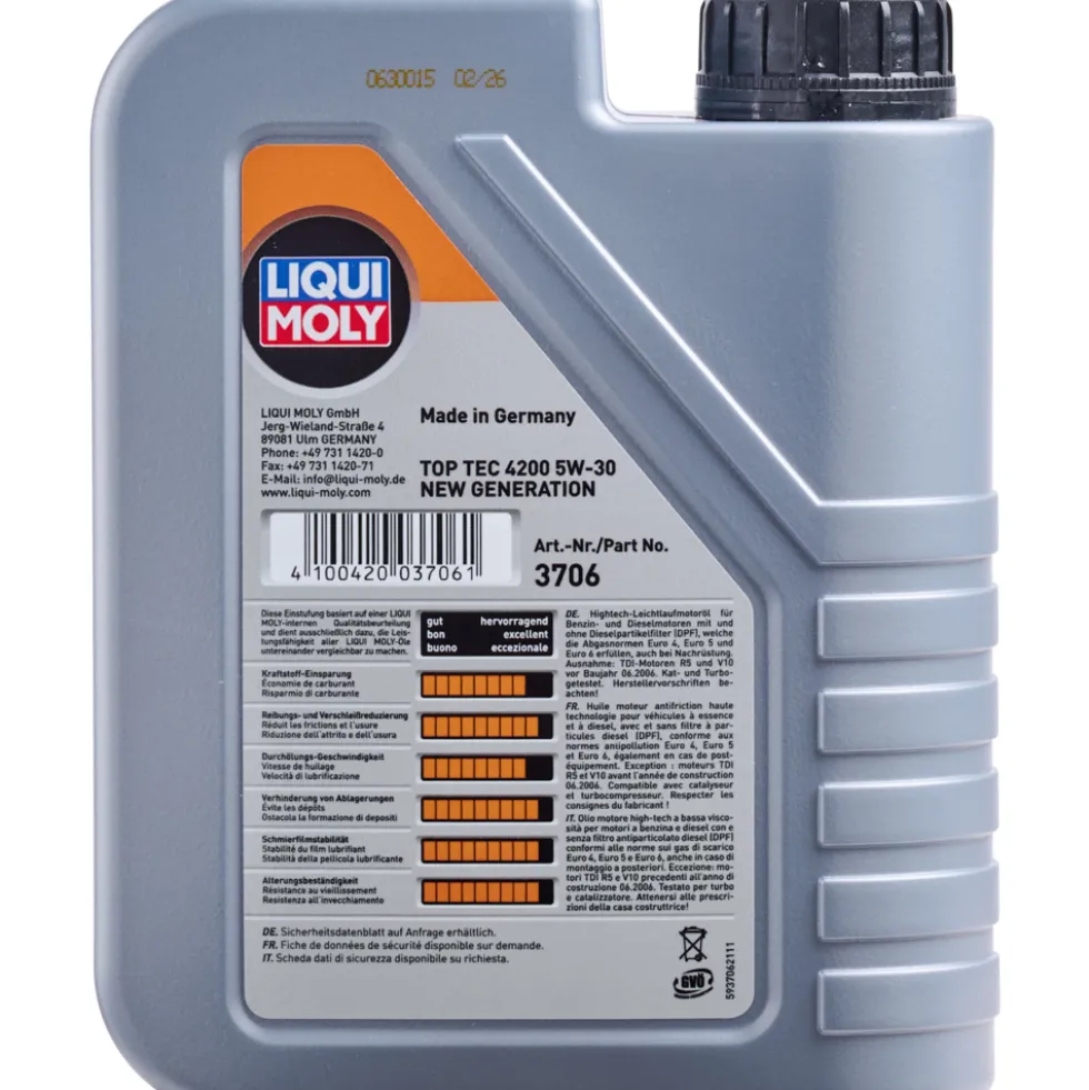 LIQUI MOLY 1 Liter Motorenöl Top Tec 4200 5W-30
