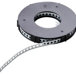 Lochband 10m 12x0,75mm Stahl verzinkt, mit Abrollbox