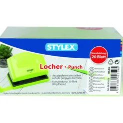 Locher mit Ansatzschiene und Stanzleistung von 20 Blatt