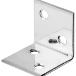 Lochplattenwinkel A2 30 x 30 x 30 mm Edelstahl Löcher beidseitig versenkt