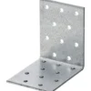 Lochplattenwinkel 80 x 80 x 60 mm aus Stahl verzinkt