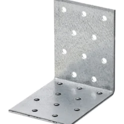 Lochplattenwinkel 80 x 80 x 60 mm aus Stahl verzinkt