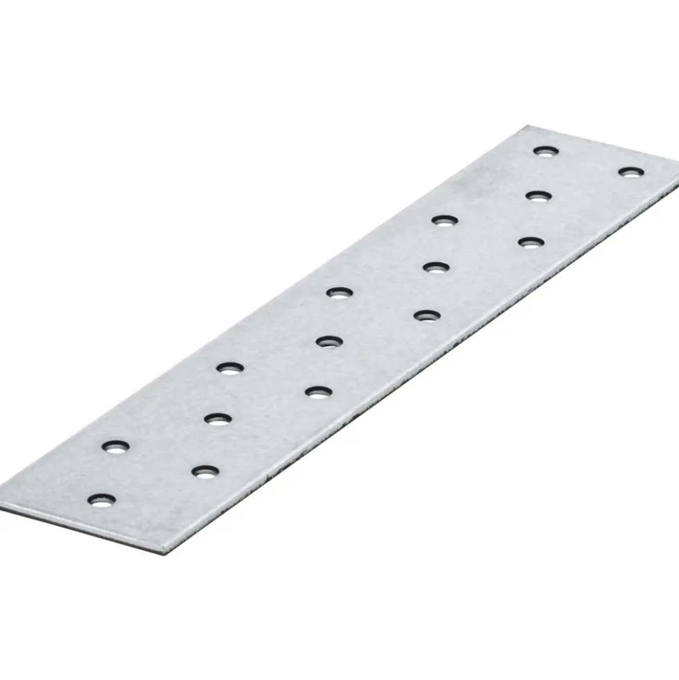 Lochplatten 40 x 200 mm aus verzinktem Stahl