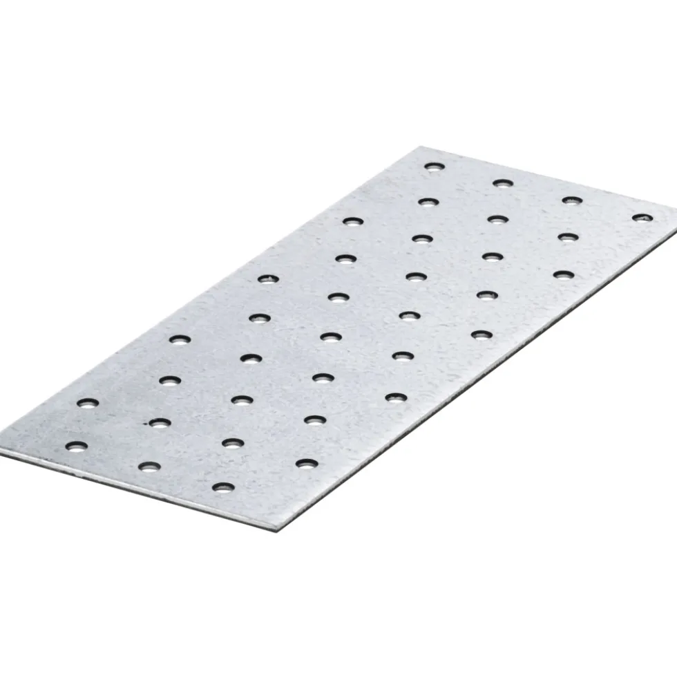 Lochplatten 80 x 200 mm aus verzinktem Stahl