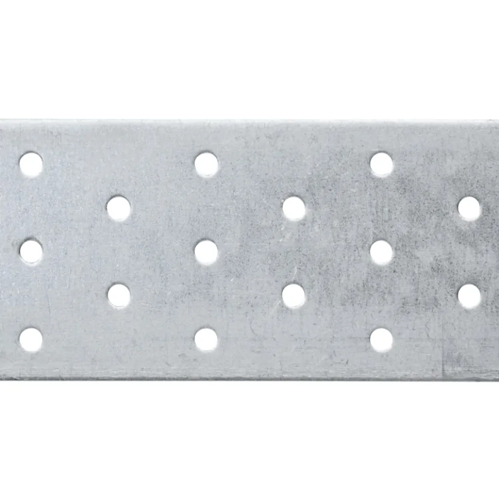 Lochplatten 60 x 120 mm aus verzinktem Stahl