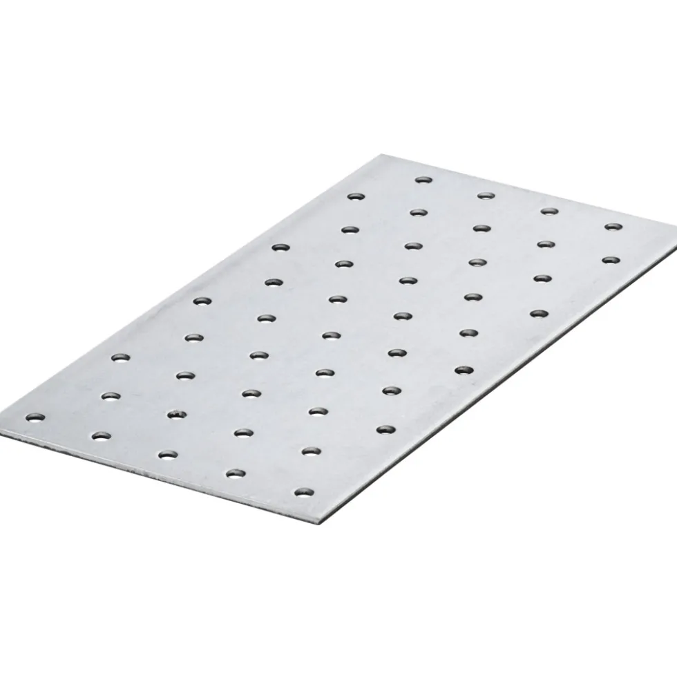 Lochplatten 100 x 200 mm aus verzinktem Stahl