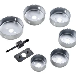 Lochsägensatz 9-teilig 50-60-65-72-75-86 mm
