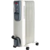 Ölradiator elektrisch mit 3 Heizstufen bis 1500 Watt und Laufrollen
