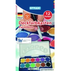 Malkasten mit 12 Farben und 1 Tube