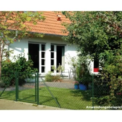 Maschendrahtzaun-Set grün 25 m x 100 cm zum Einbetonieren