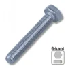Maschinenschraube 6,0x30 mm M6 DIN933 A2 Edelstahl 6-kant Sechskantschraube