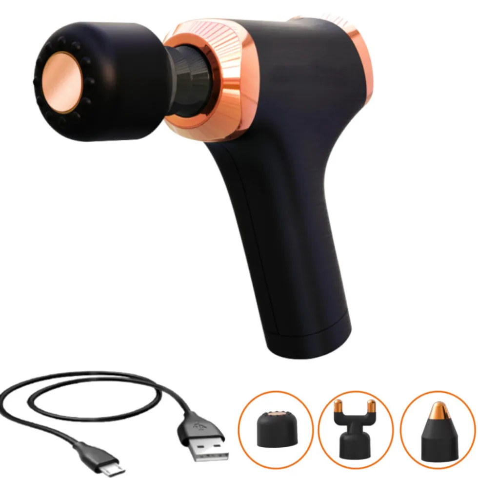 Massage Gun 4,5 W 3 Aufsätze - B-Ware