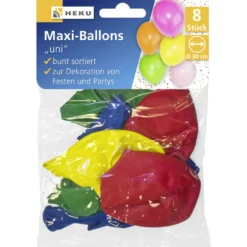 Maxi Luftballons uni 8 Stück