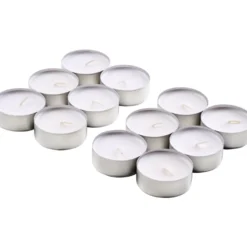 Maxi-Teelichter 12er Pack weiß