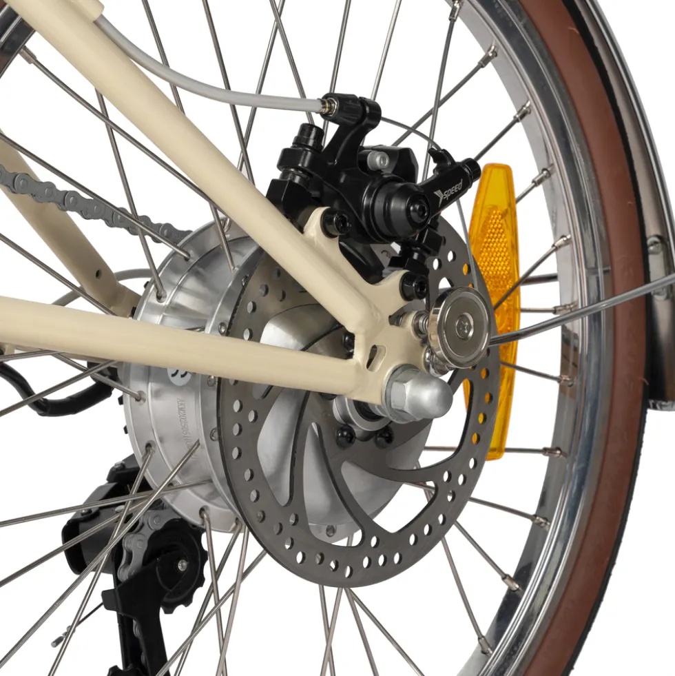 maxtron Falt-E-Bike "Smart 20" 20" creme-weiß