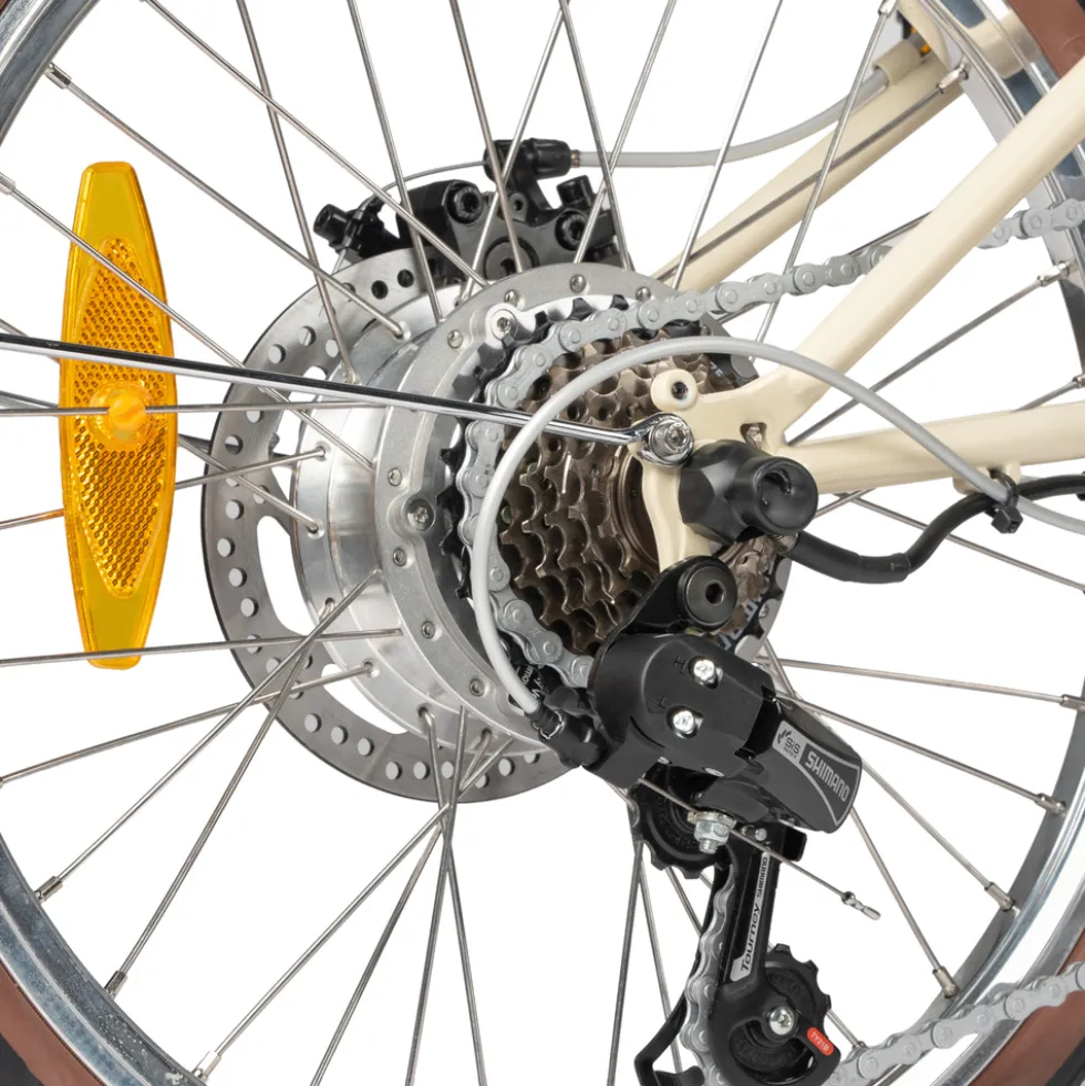 maxtron Falt-E-Bike "Smart 20" 20" creme-weiß