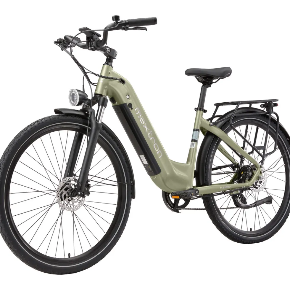 maxtron Trekking-E-Bike "Marathon" 28" grün-metallic