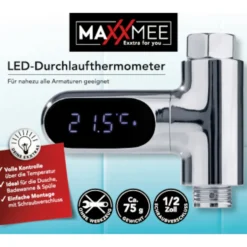 MAXXMEE LED-Durchlaufthermometer