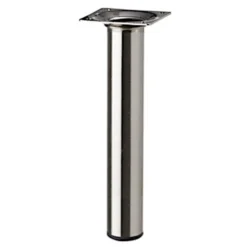 Möbelfuß POP 100 x 30 mm rund in Edelstahl-Dekor