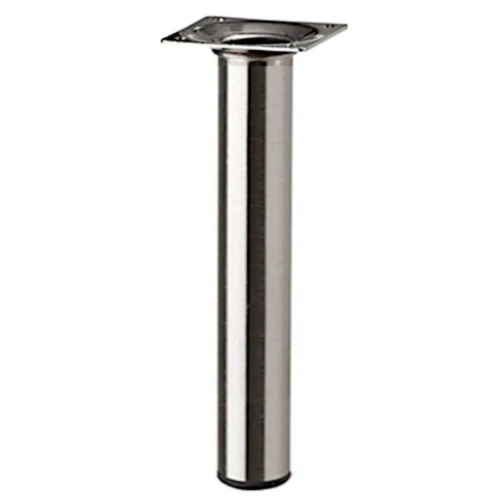Möbelfuß POP 100 x 30 mm rund in Edelstahl-Dekor