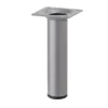 Möbelfuß POP 100 x 30 mm rund in mattem Silber