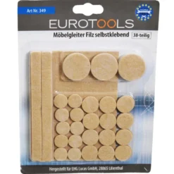 Möbelgleiter-Set aus Filz 38-teilig in Beige