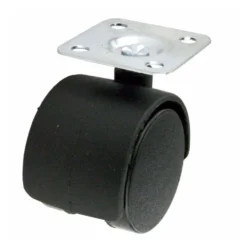 Möbelrolle Lenkrolle Ø40mm PVC Tragkraft 25kg schwarz Transportrolle Laufrolle