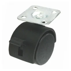 Möbelrolle mit Bremse PVC Ø 40mm